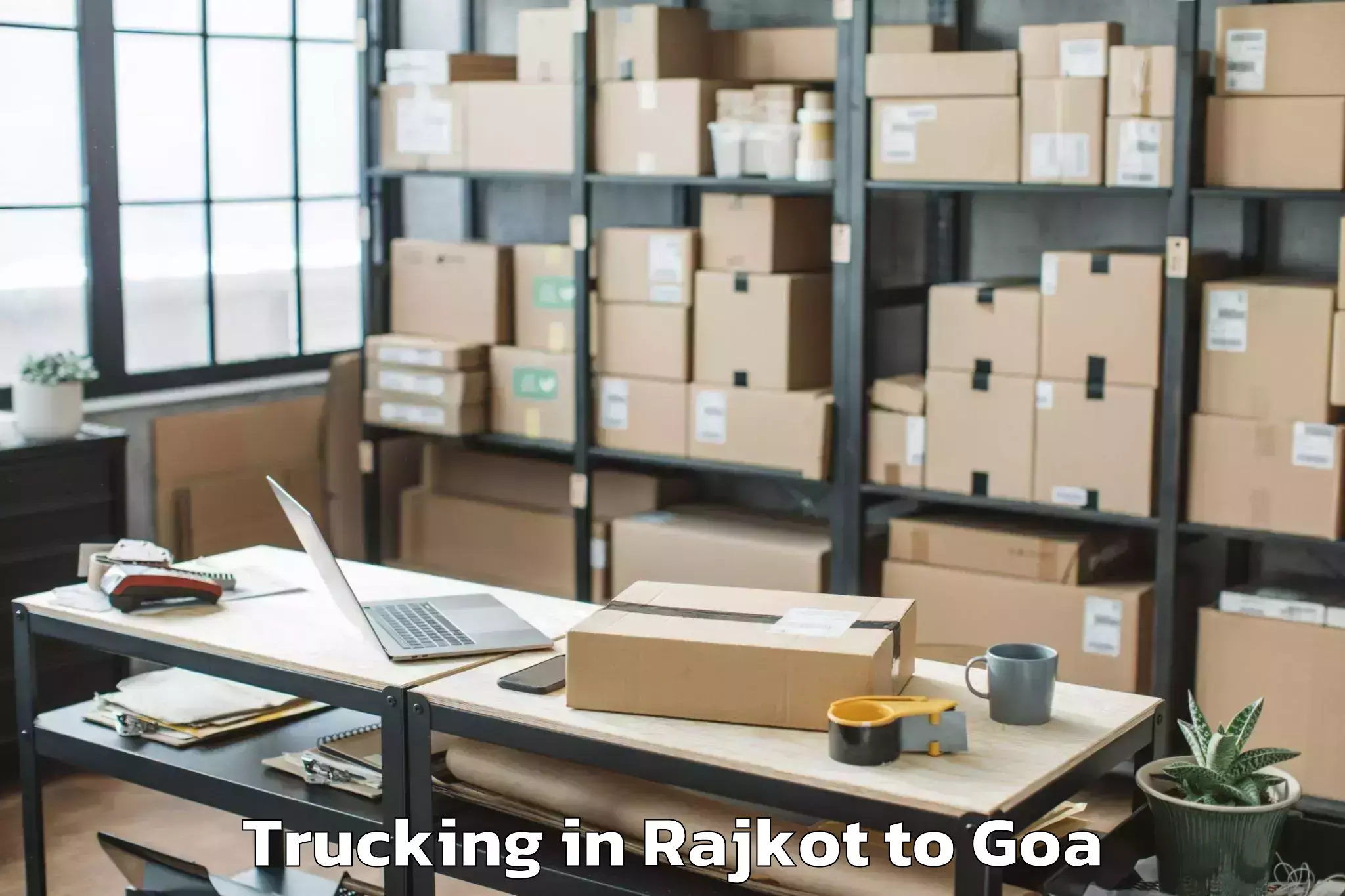 Affordable Rajkot to Davorlim Trucking